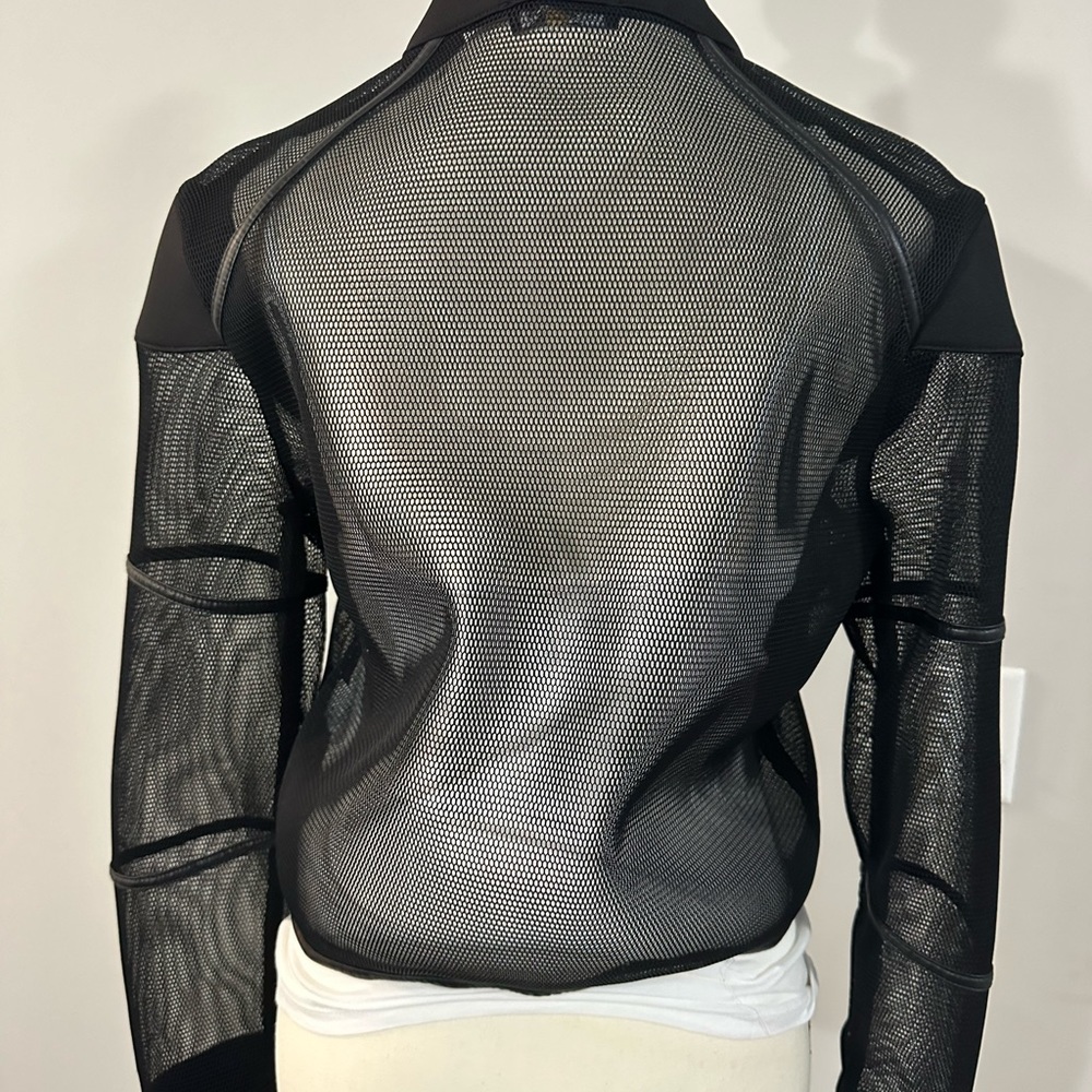 Black crop mesh jacket - Picture 2 of 2
